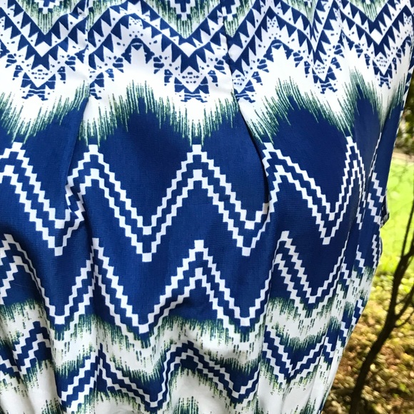 Feathers☀️Zigzag pattern dress with pockets - Picture 2 of 10